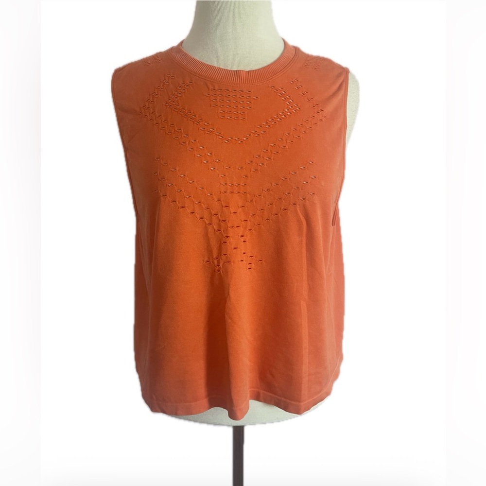 Orange Sleeveless Women's Top